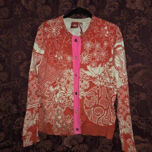 Oilily Oh La La Soap Long Sleeve Wool Blend Cardigan Sweater Woman's Size X